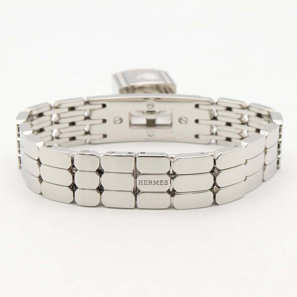 Hermes Kelly Mini Watch, Stainless Steel, Diamond, Women's, White (KE4.130) - Picture 3 of 14